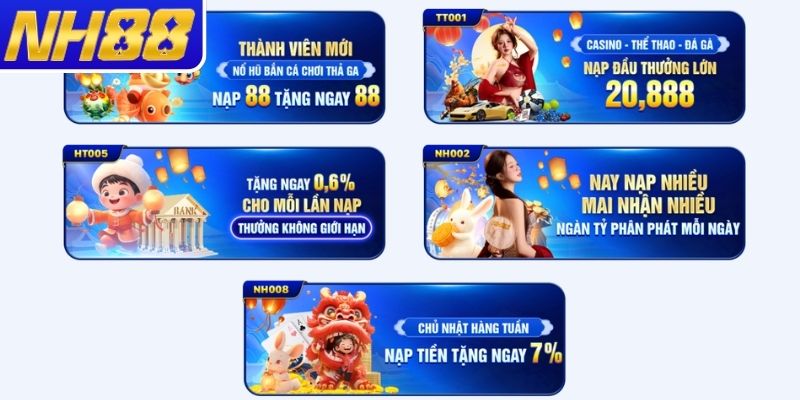 Thưởng nạp cuối tuần hấp dẫn