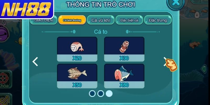 Trải nghiệm game Mèo Bắt Cá NH88
